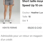Featured thumbnail for Lululemon sports shorts