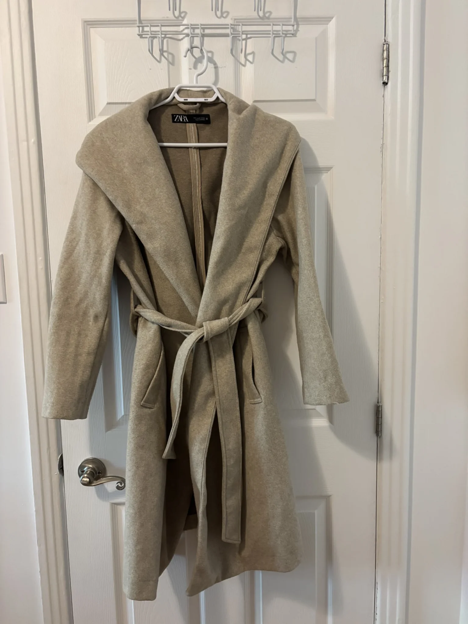 Featured image for Beige Zara coat