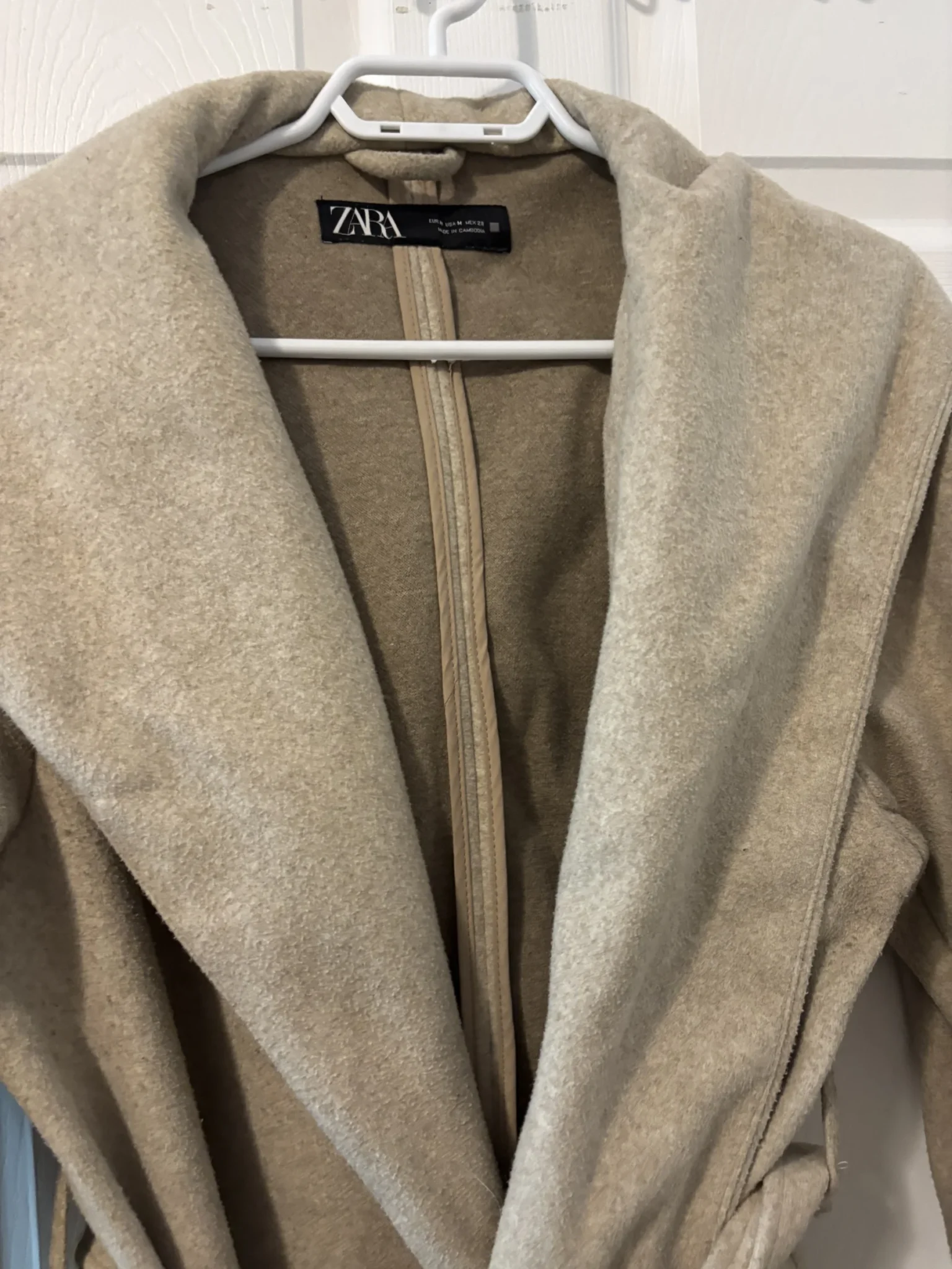 Image for Beige Zara coat
