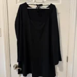 Thumbnail for Robe texturée noire XL