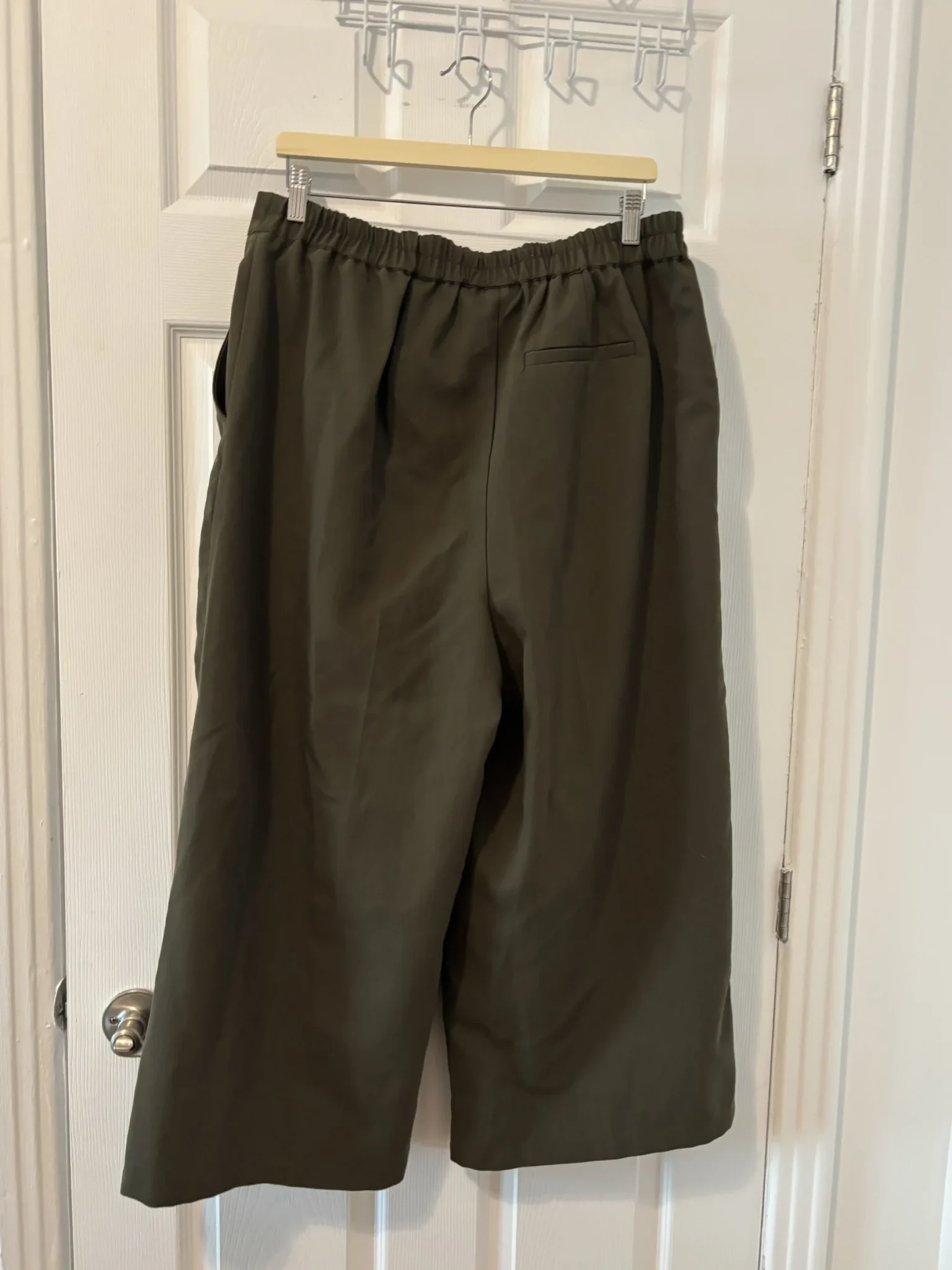Image for Pantalon palazzo kaki XL