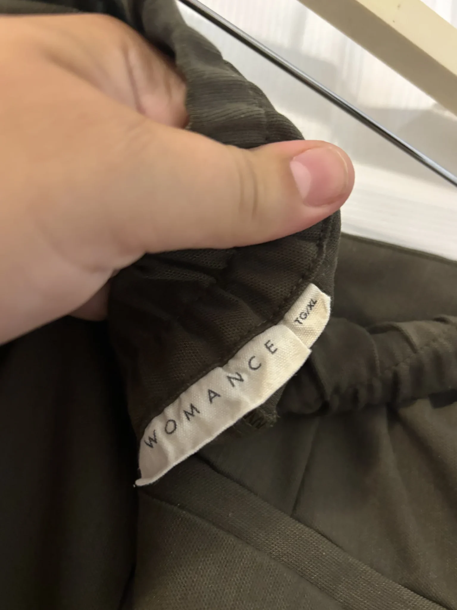 Image for Pantalon palazzo kaki XL