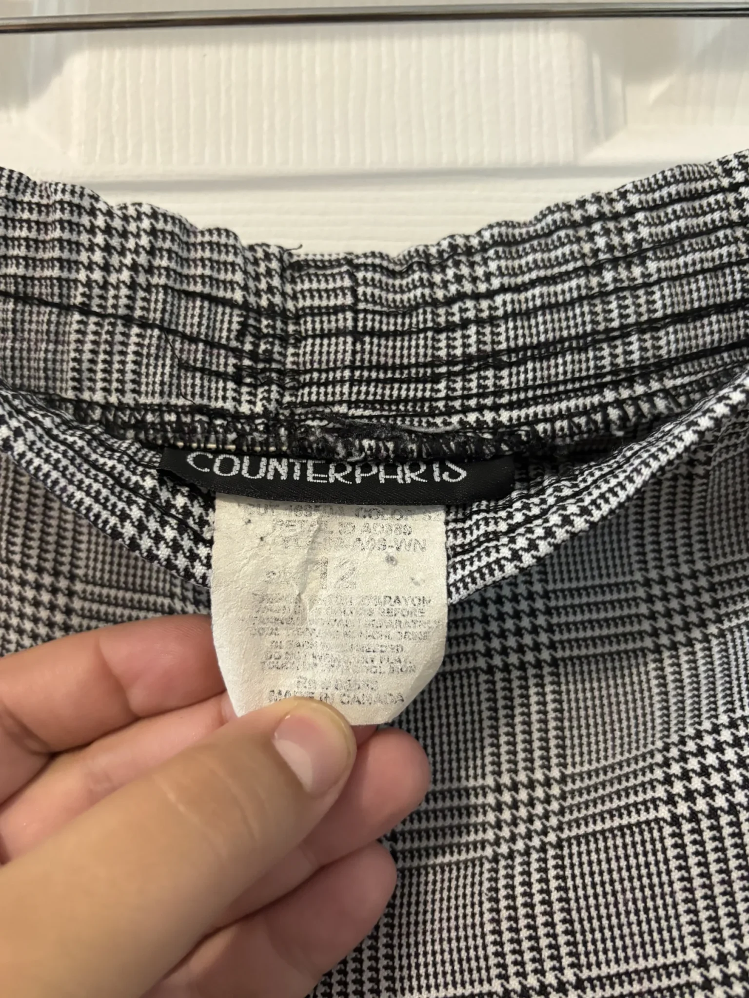 Image for Pantalon carreauté gris
