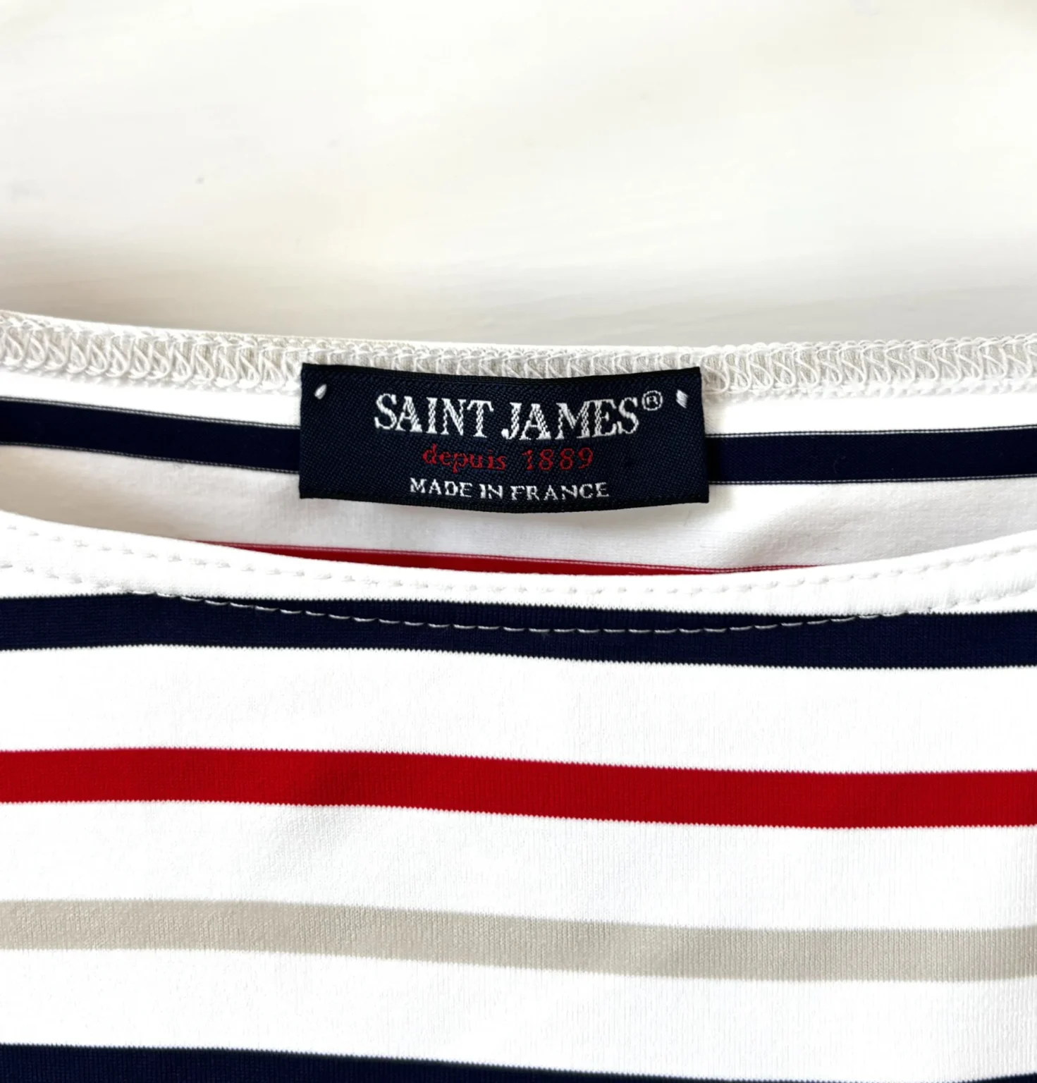 Image for ♥️Marinière tricolore SAINT JAMES