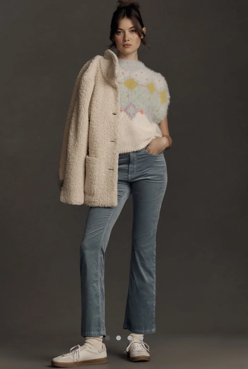 Image for Pilcro Anthropologie Velvet Corduroy Pants 26