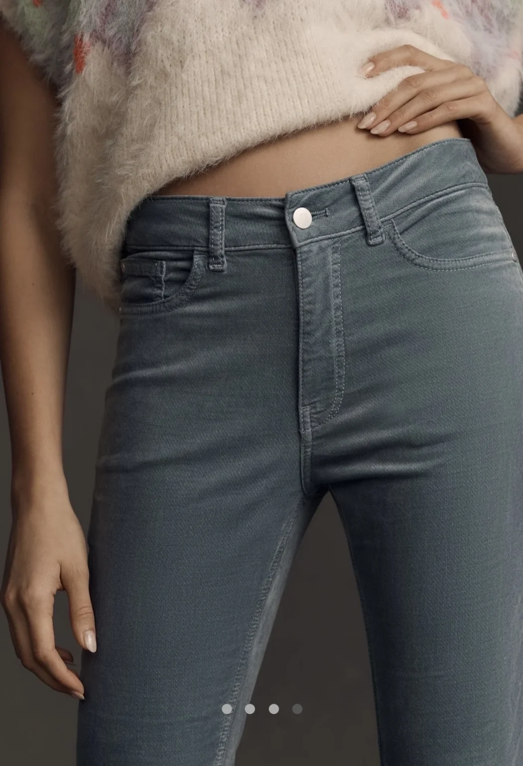 Image for Pilcro Anthropologie Velvet Corduroy Pants 26