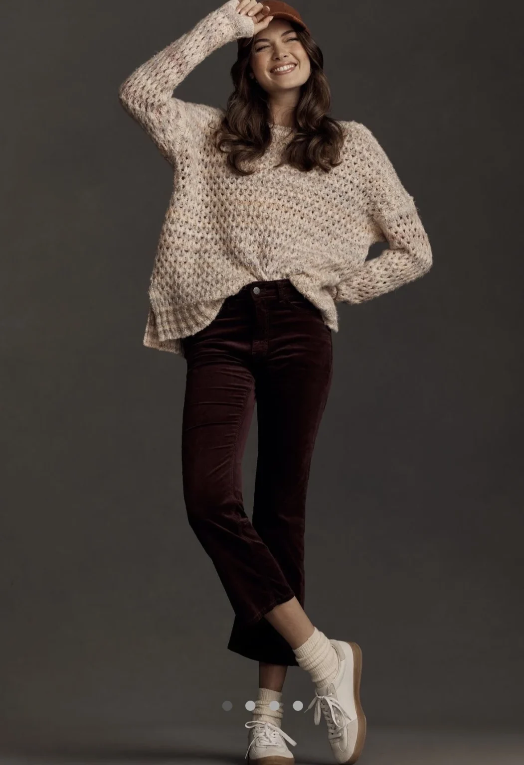 Image for Pilcro Anthropologie Velvet Corduroy Pants 26