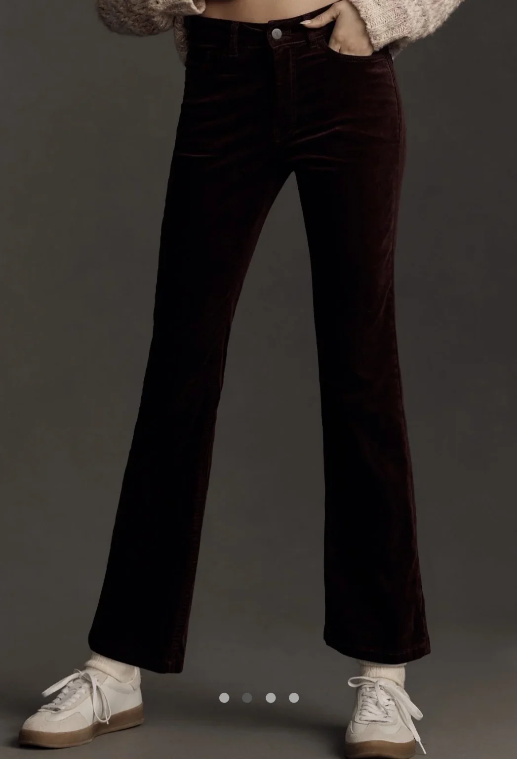Image for Pilcro Anthropologie Velvet Corduroy Pants 26