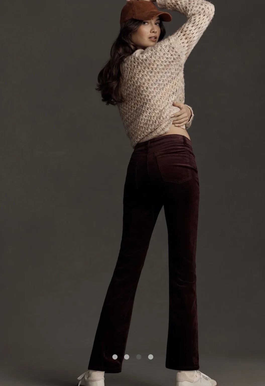 Image for Pilcro Anthropologie Velvet Corduroy Pants 26