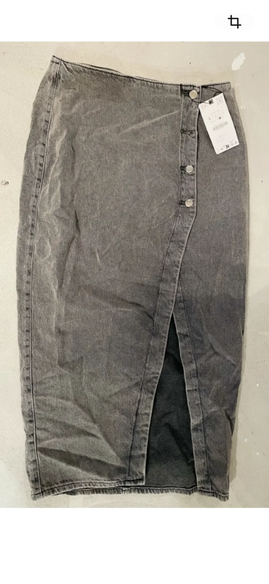 Image for Jupe longue en jeans asymétrique