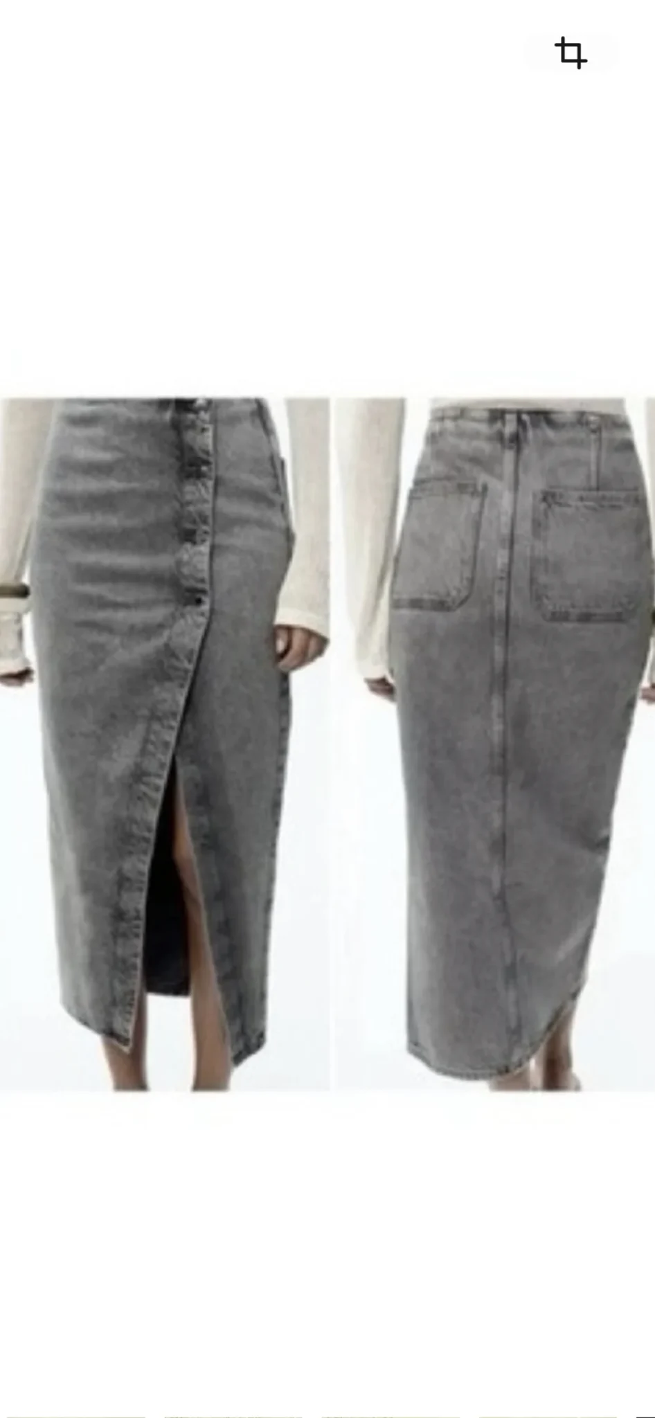 Image for Jupe longue en jeans asymétrique