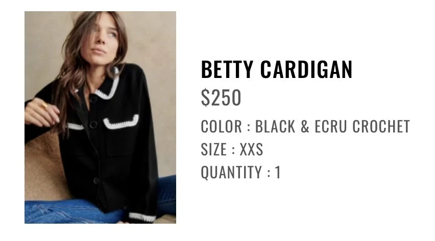 Image for Sézane Betty Cardigan XXS