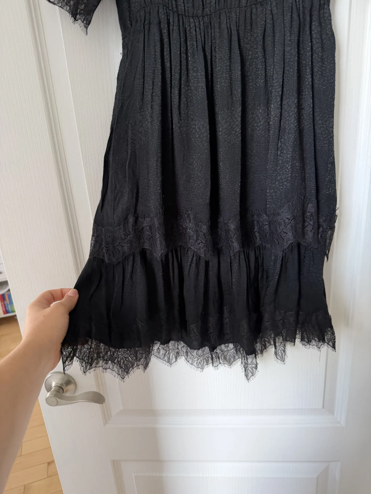 Image for Robe The Kooples noir taille 1 - S à volants et dentelles