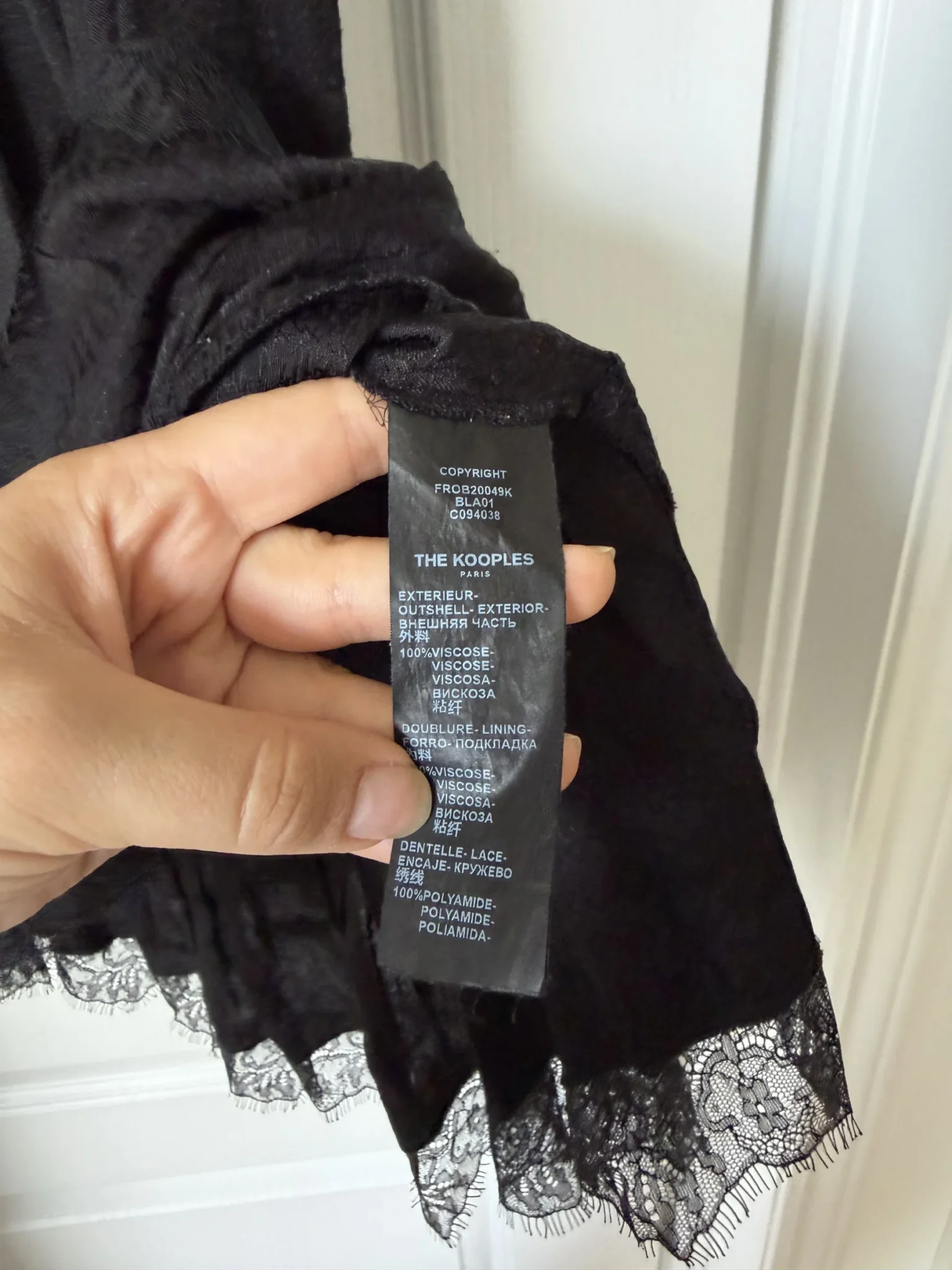 Image for Robe The Kooples noir taille 1 - S à volants et dentelles