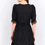 Thumbnail for Robe The Kooples noir taille 1 - S à volants et dentelles