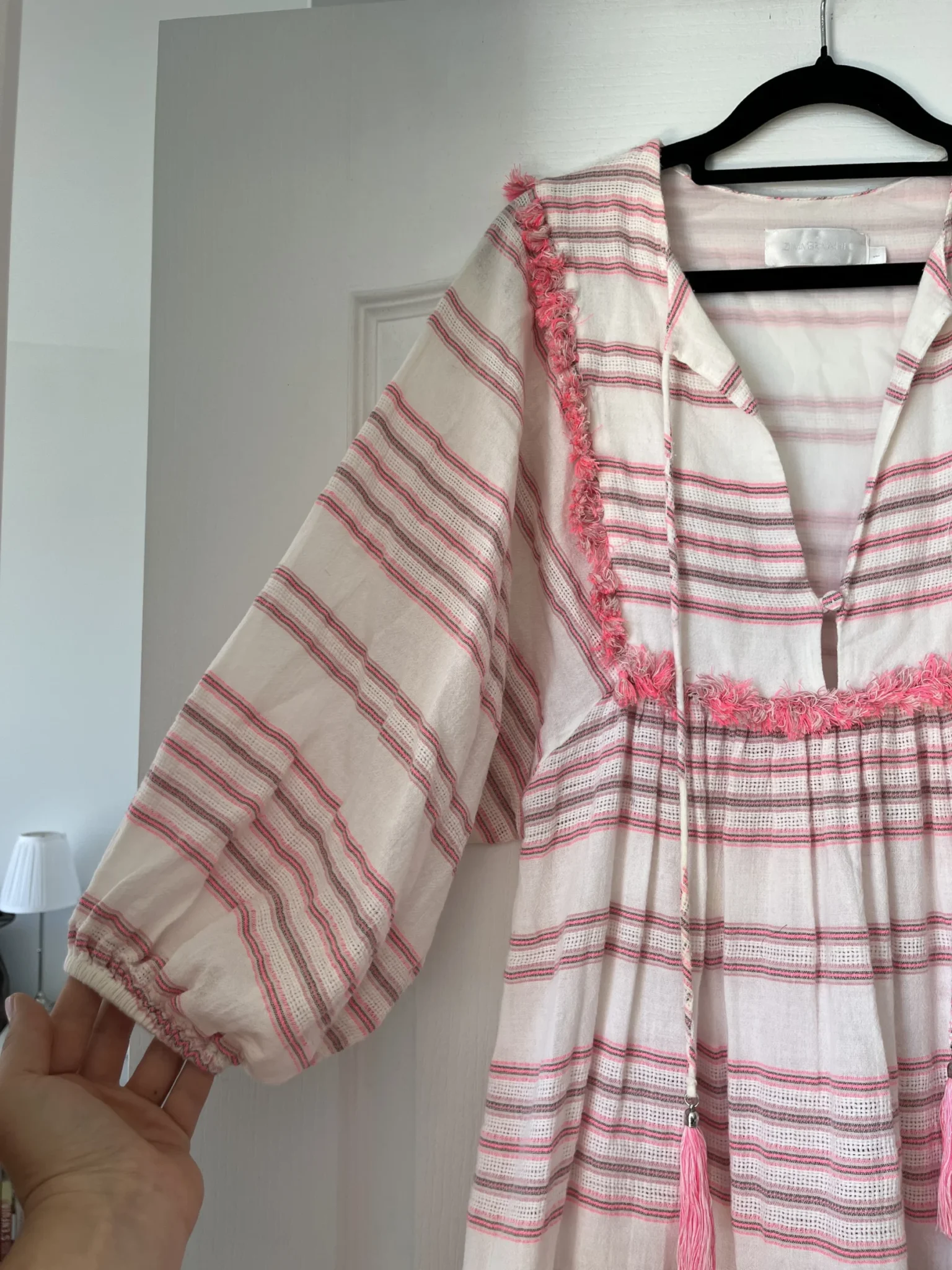 Image for Robe Zimmermann taille 1 soit un M rose et blanche