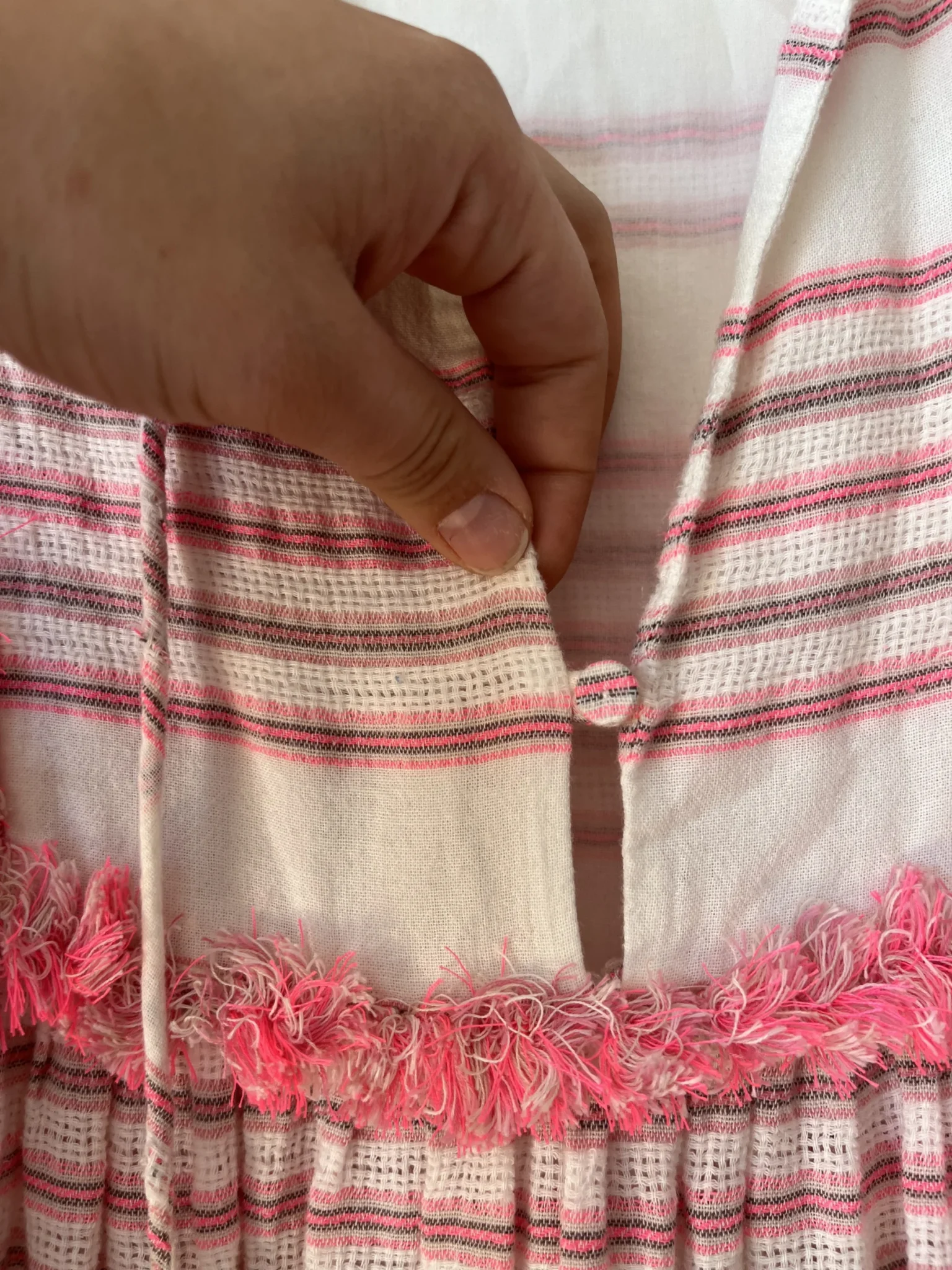 Image for Robe Zimmermann taille 1 soit un M rose et blanche