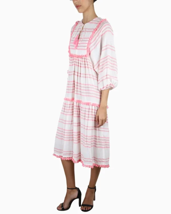 Image for Robe Zimmermann taille 1 soit un M rose et blanche