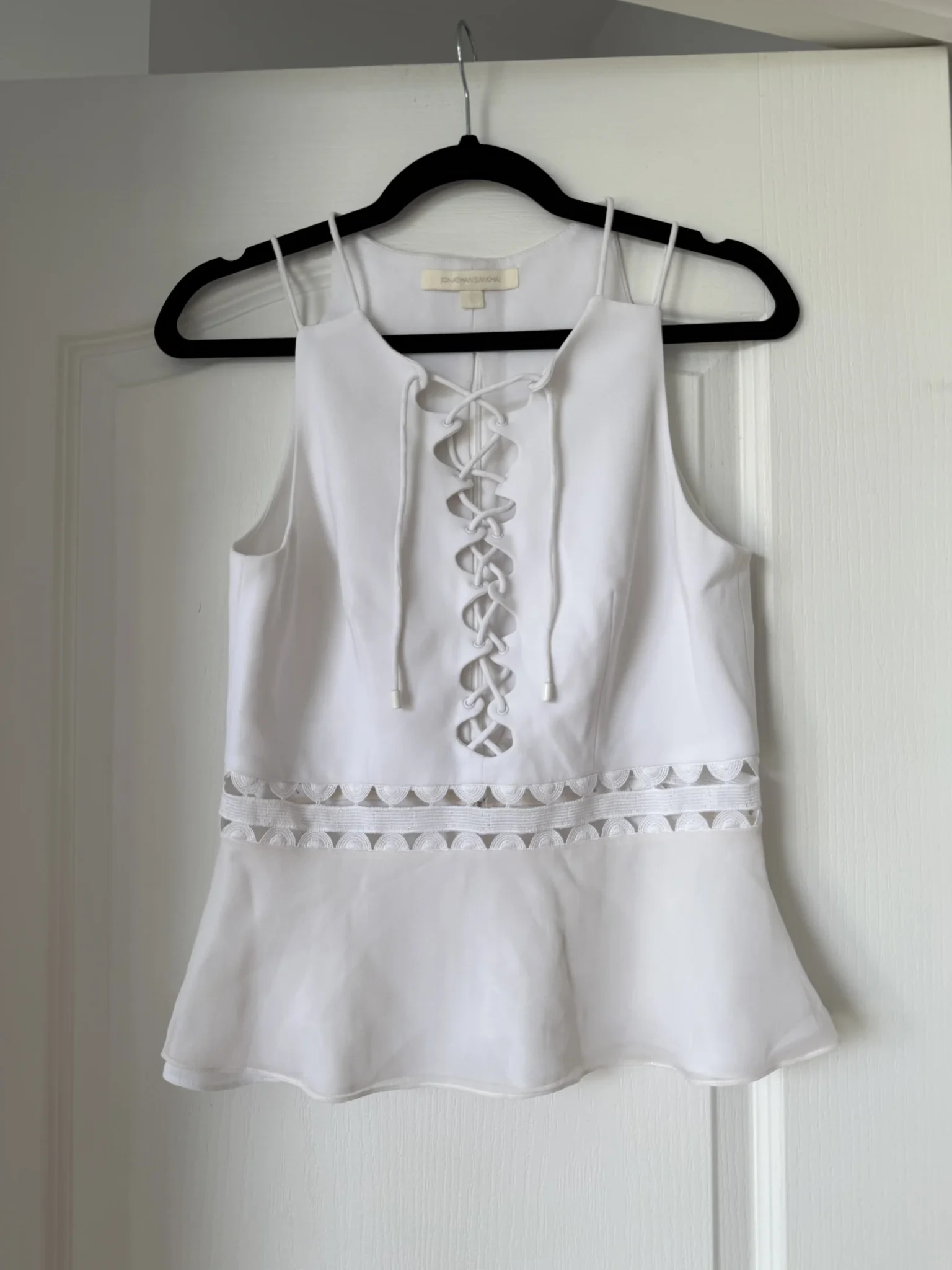 Image for Top Jonathan Simkhai taille 6 blanc