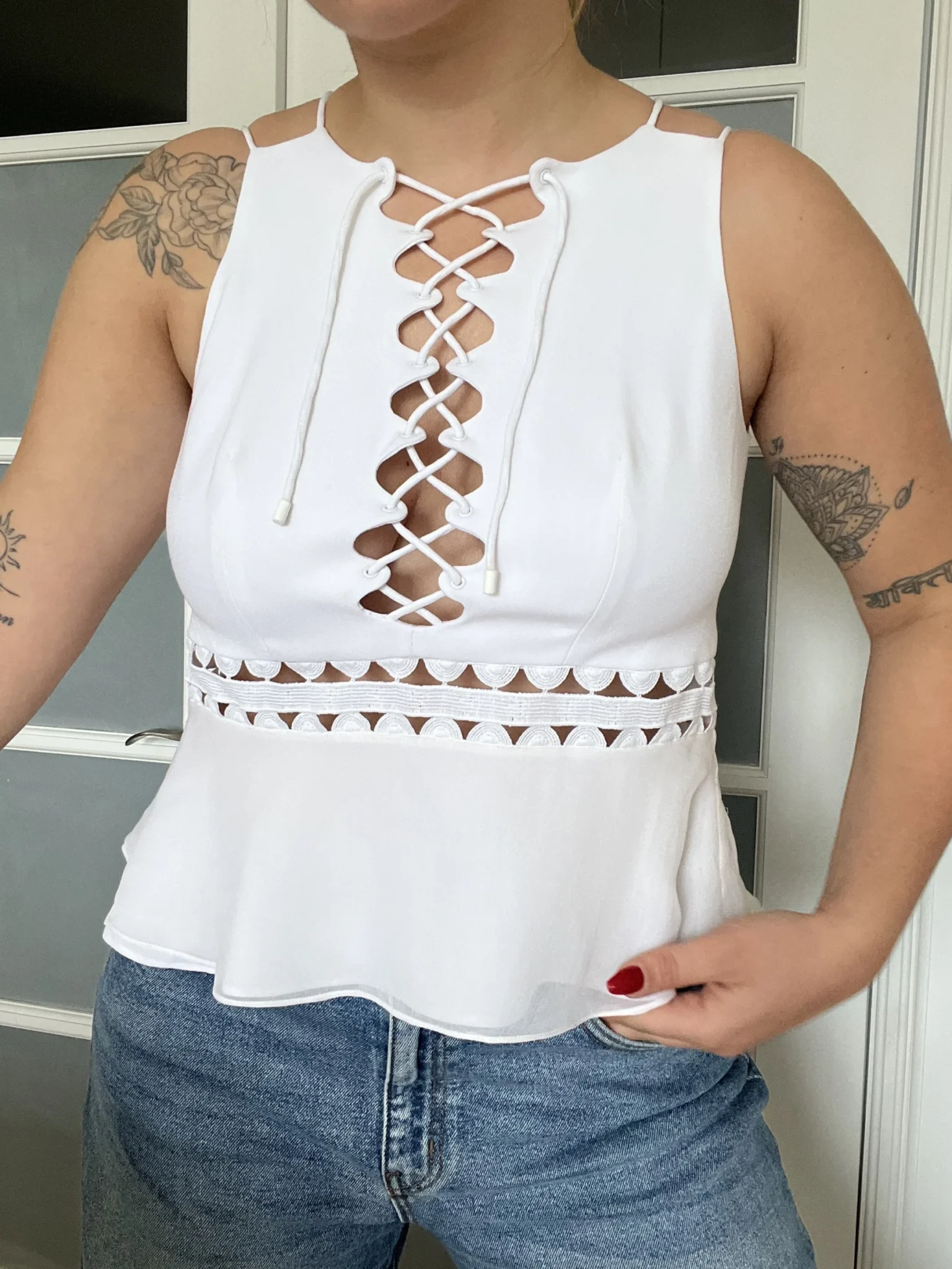 Image for Top Jonathan Simkhai taille 6 blanc