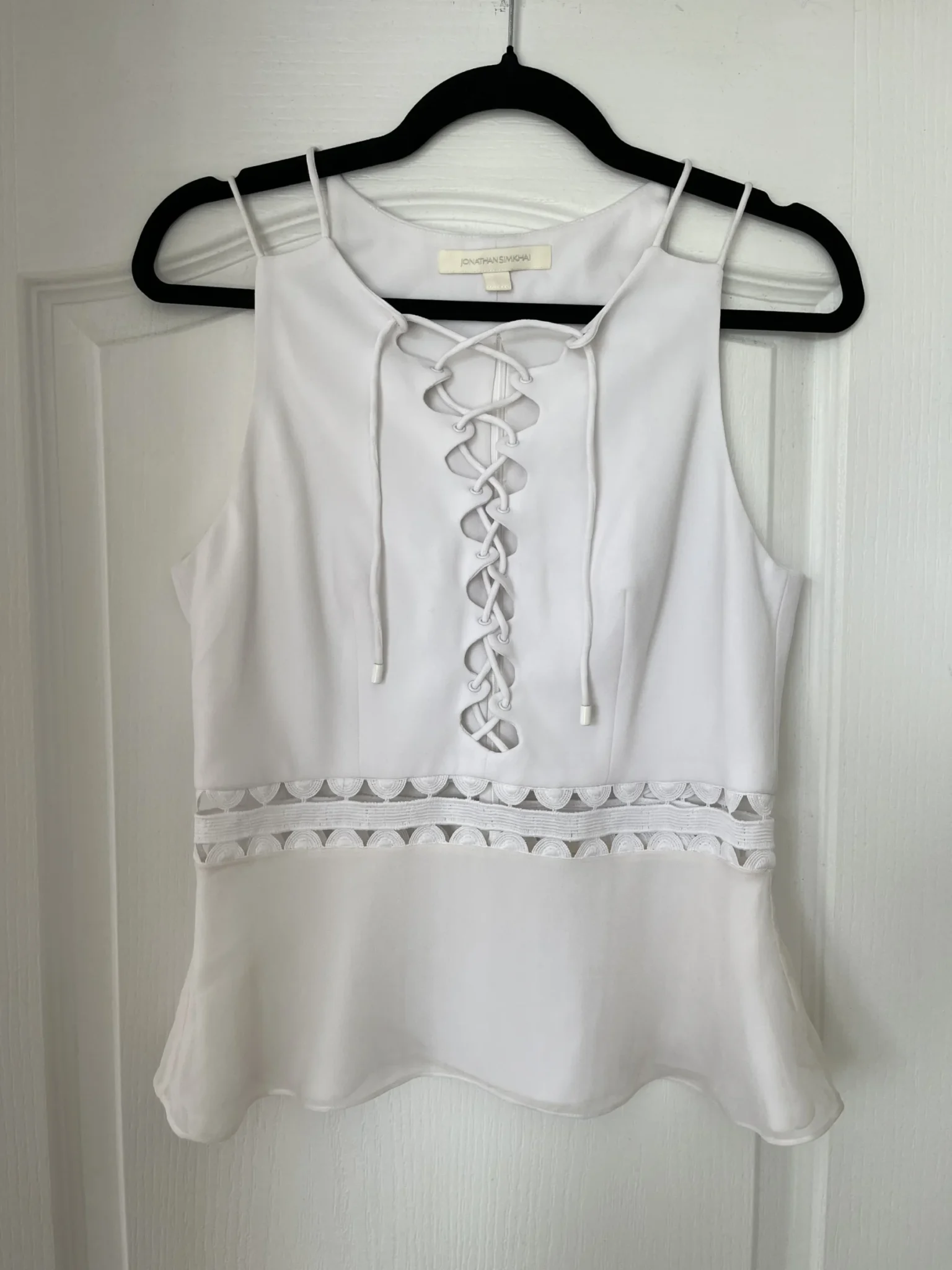 Image for Top Jonathan Simkhai taille 6 blanc