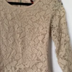 Thumbnail for Blouse en dentelles beige Giorgia taille M/L