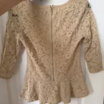 Thumbnail for Blouse en dentelles beige Giorgia taille M/L