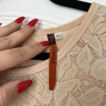 Thumbnail for Blouse en dentelles beige Giorgia taille M/L