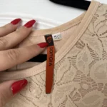 Thumbnail for Blouse en dentelles beige Giorgia taille M/L