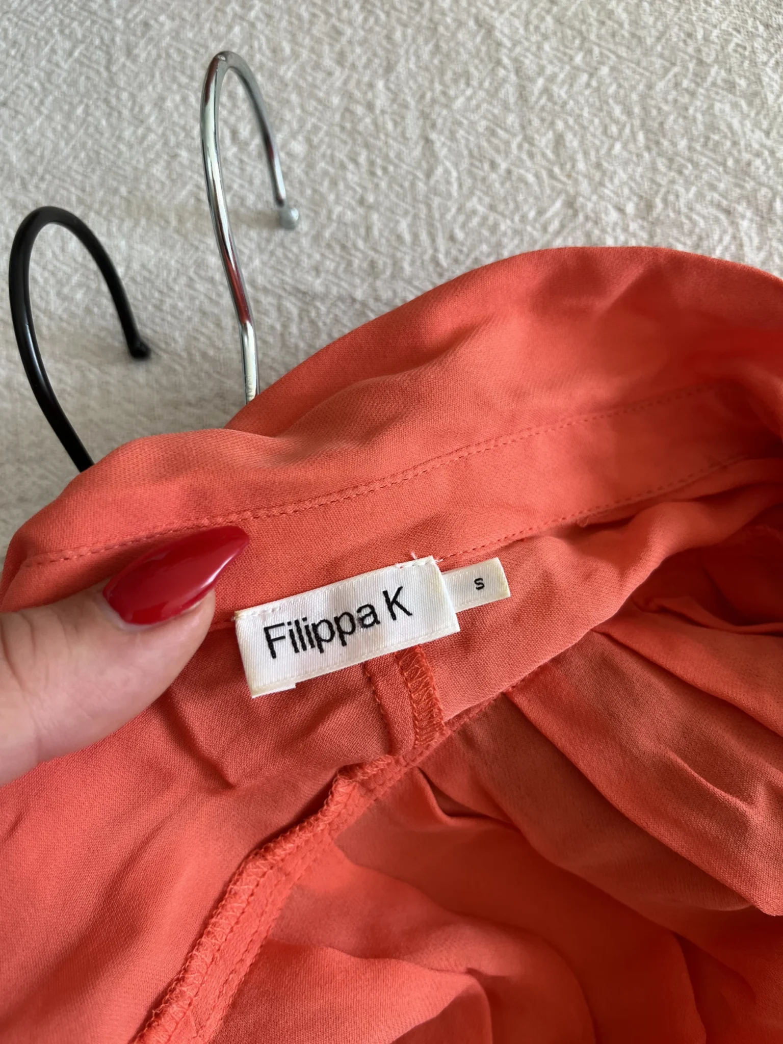 Image for Blouse Filipa Ka taille S 100% soie corail rose