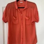 Thumbnail for Blouse Filipa Ka taille S 100% soie corail rose