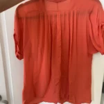 Thumbnail for Blouse Filipa Ka taille S 100% soie corail rose