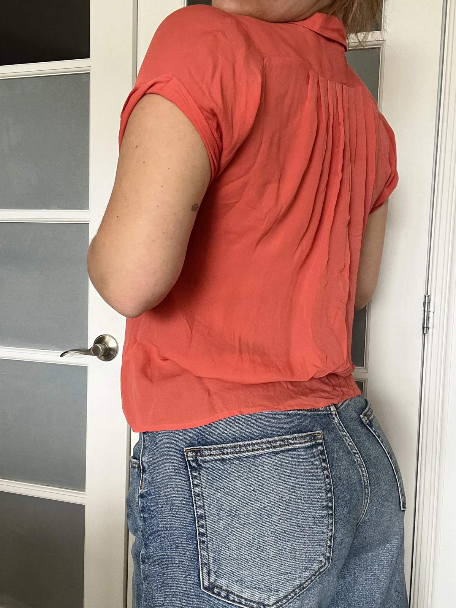 Image for Blouse Filipa Ka taille S 100% soie corail rose