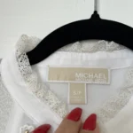Thumbnail for Blouse blanche Michael Kors taille S broderies fleurs