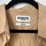 Thumbnail for Chemise Essentiel Antwerp taille S oversize marron beige
