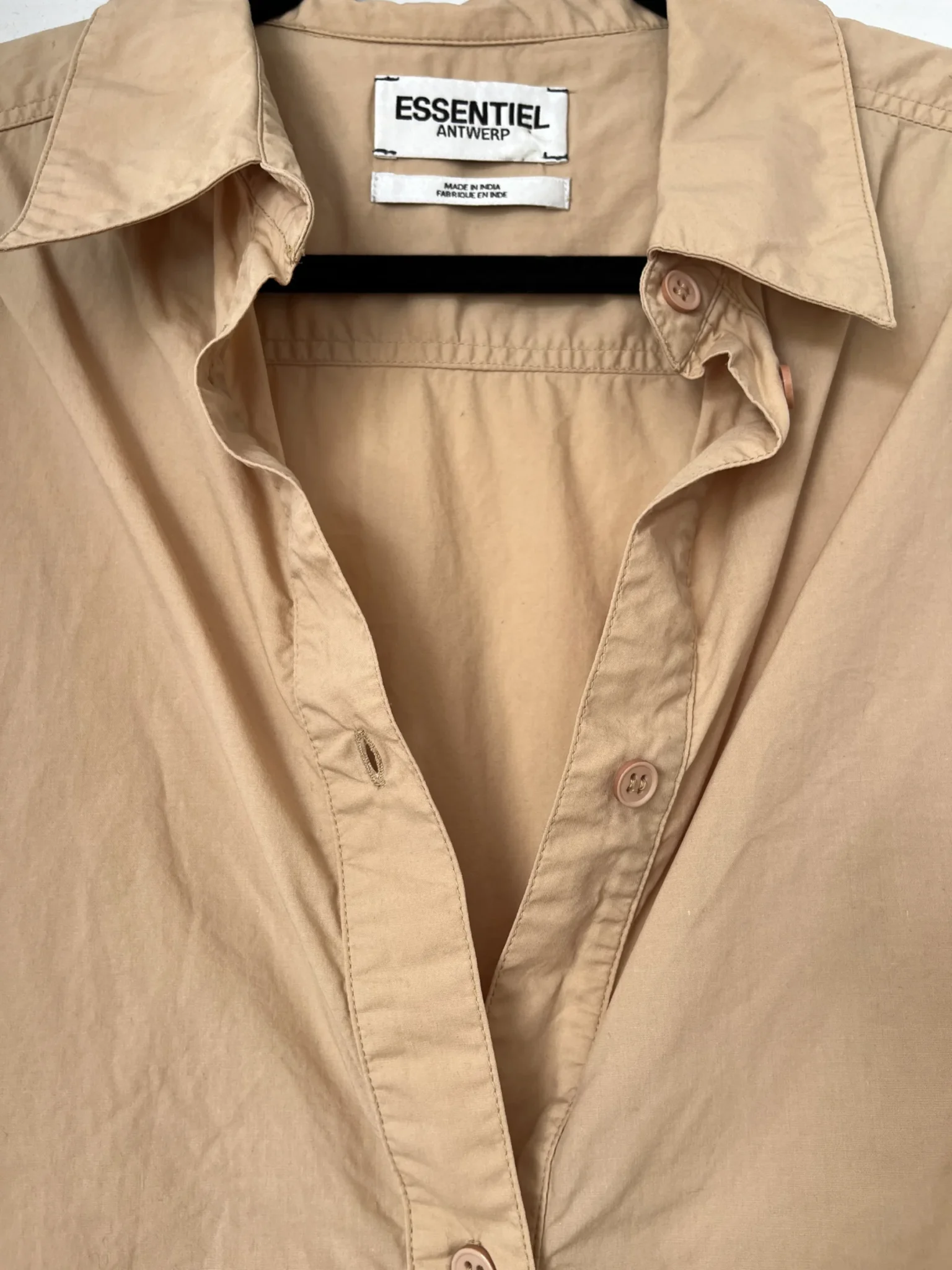 Image for Chemise Essentiel Antwerp taille S oversize marron beige