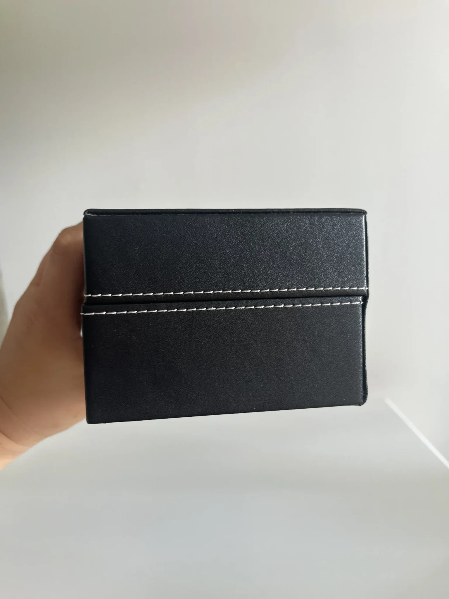 Image for Rangement 6 montres Unisexe effet cuir noir