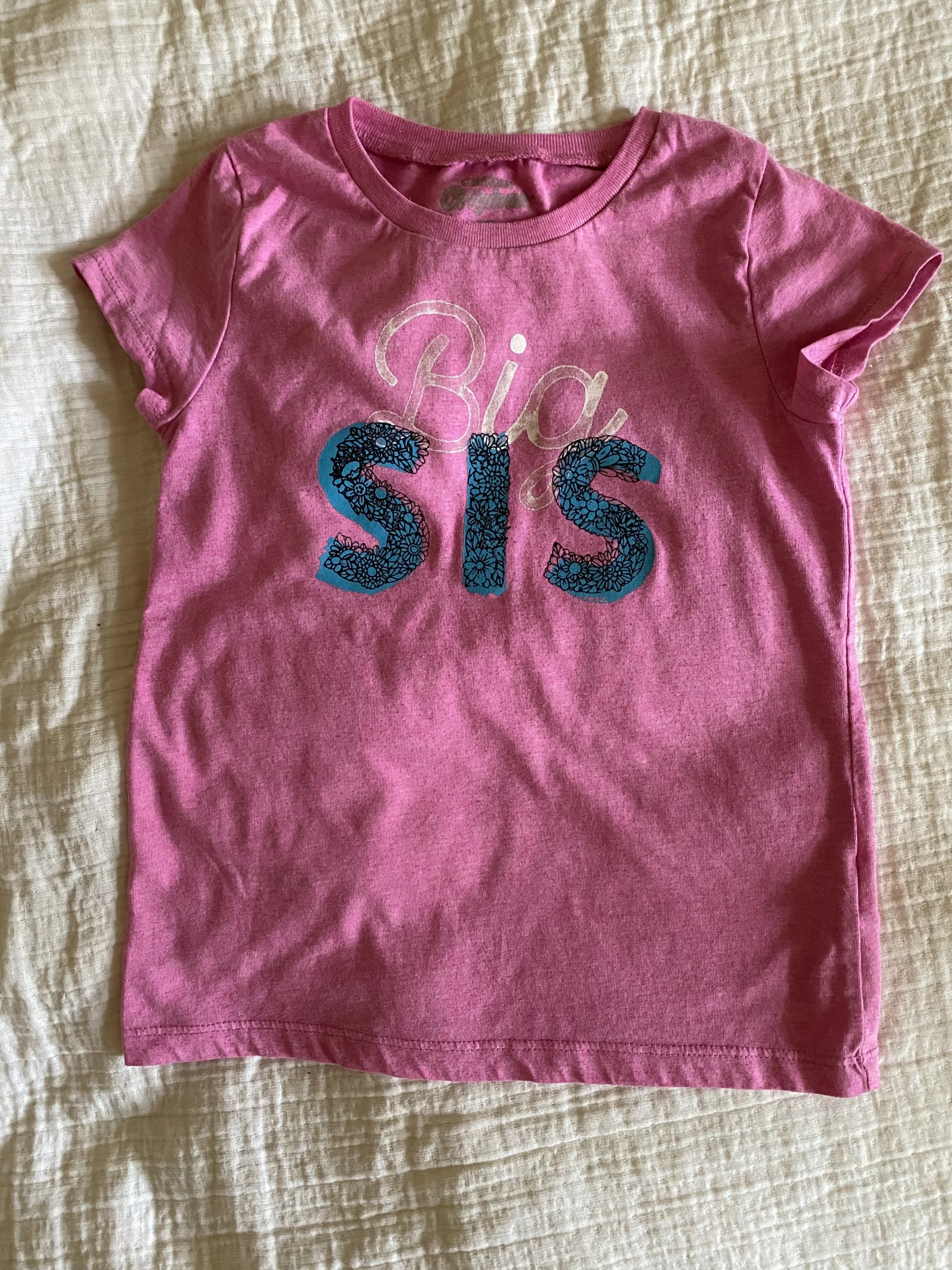T-shirt rose « Big Sis » (Carter’s Oshkosh) OshKosh seconde main