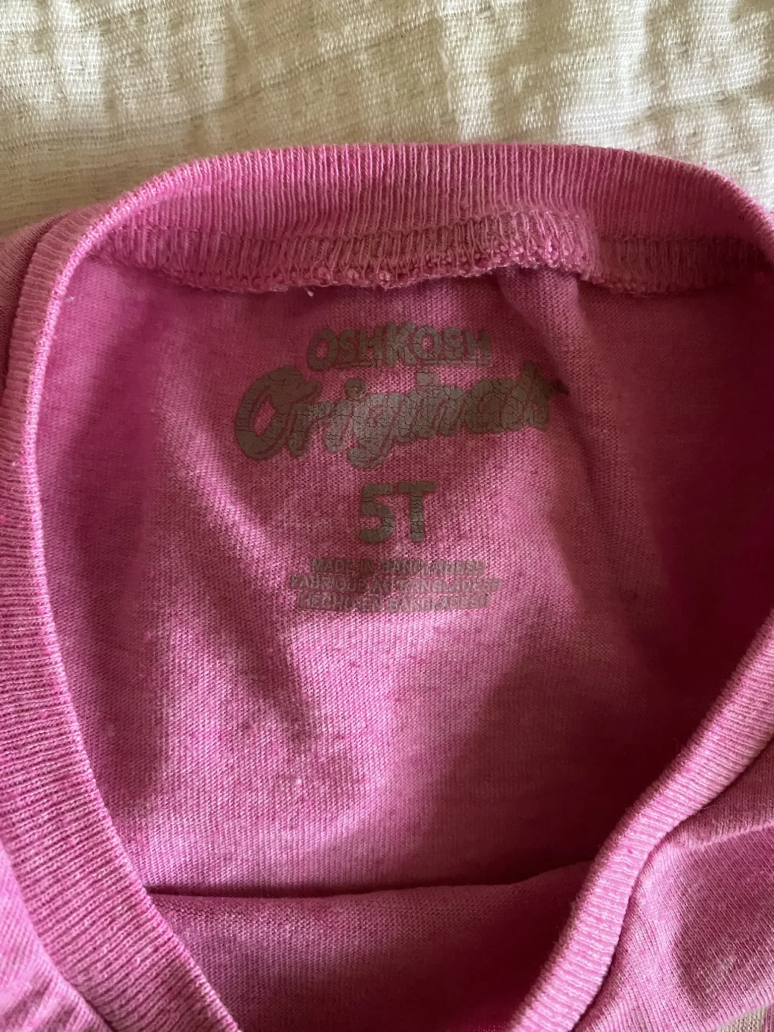 Image for T-shirt rose « Big Sis » (Carter’s Oshkosh)