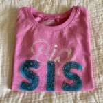Thumbnail for T-shirt rose « Big Sis » (Carter’s Oshkosh)