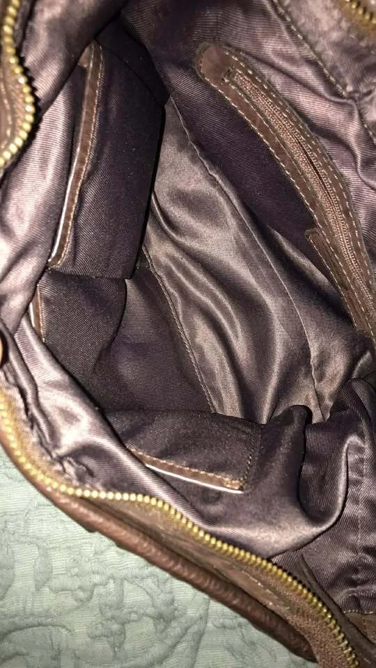 Image for Sac bandoulière the trend cuir tressé marron