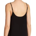 Thumbnail for Haut Camisole Noire Col en V Dex Black Mesh Trim V-Neck Cami Top