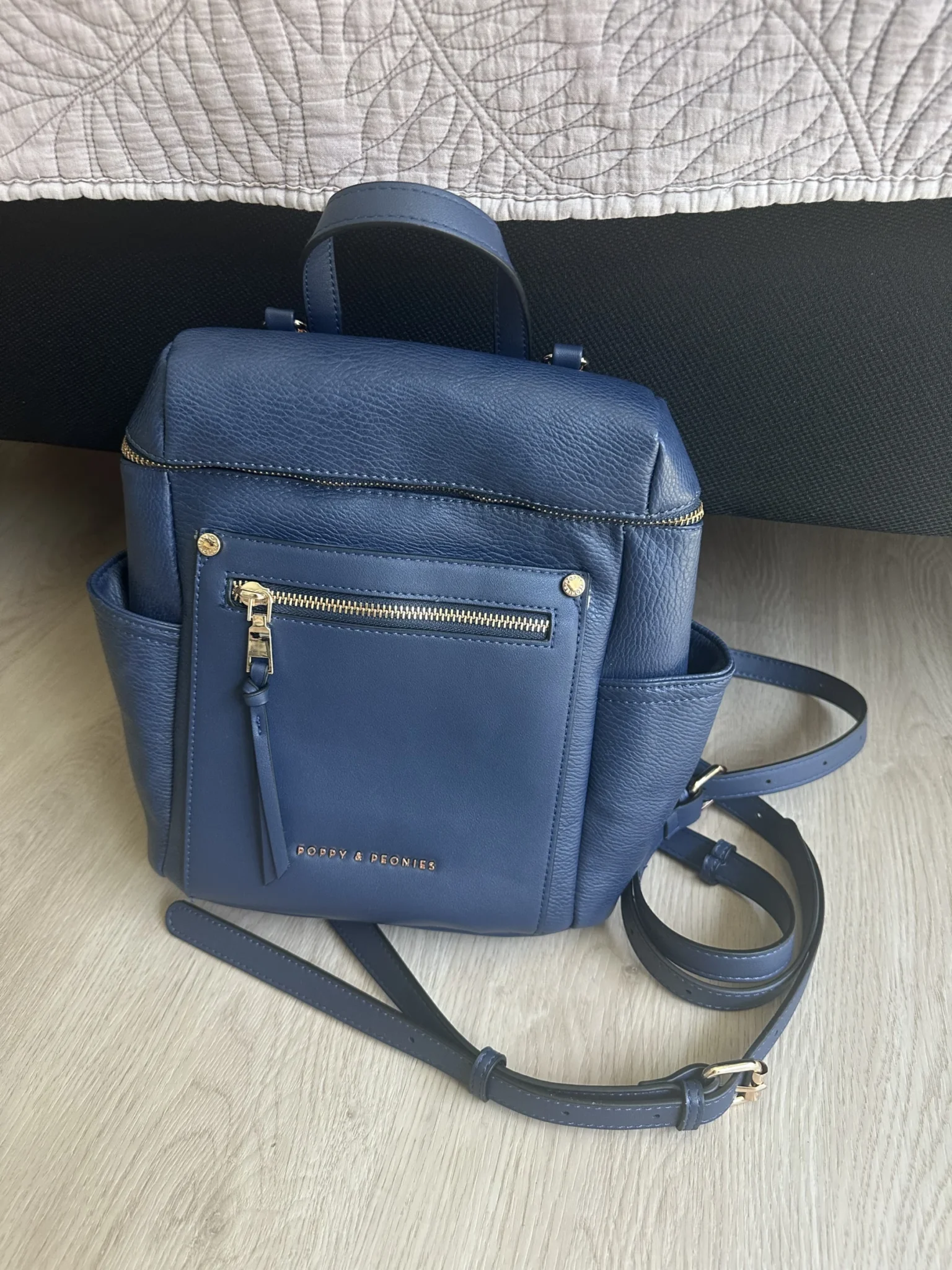 Image for Poppy & Peonies Mini Commuter Backpack
