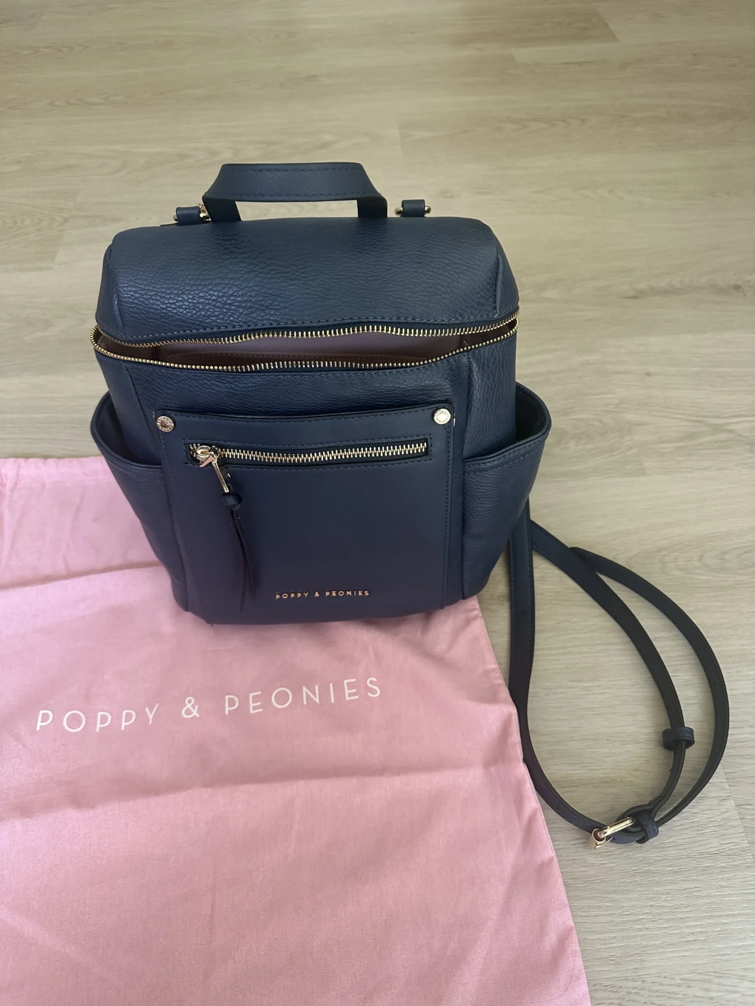 Image for Poppy & Peonies Mini Commuter Backpack