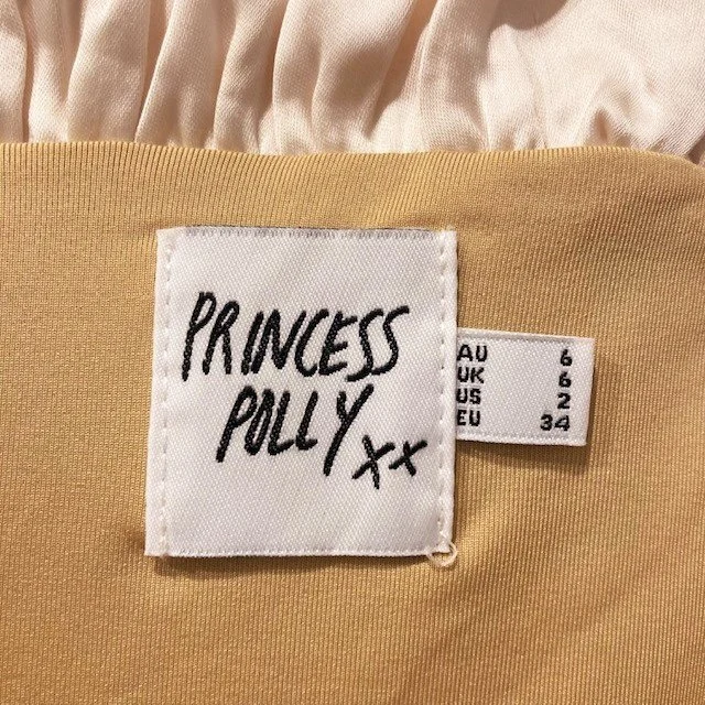 Image for Haut Camisole Rouge Velours Crème Satiné Princess Polly Emah Cream Satin & Red Velvet Crop Top Cami