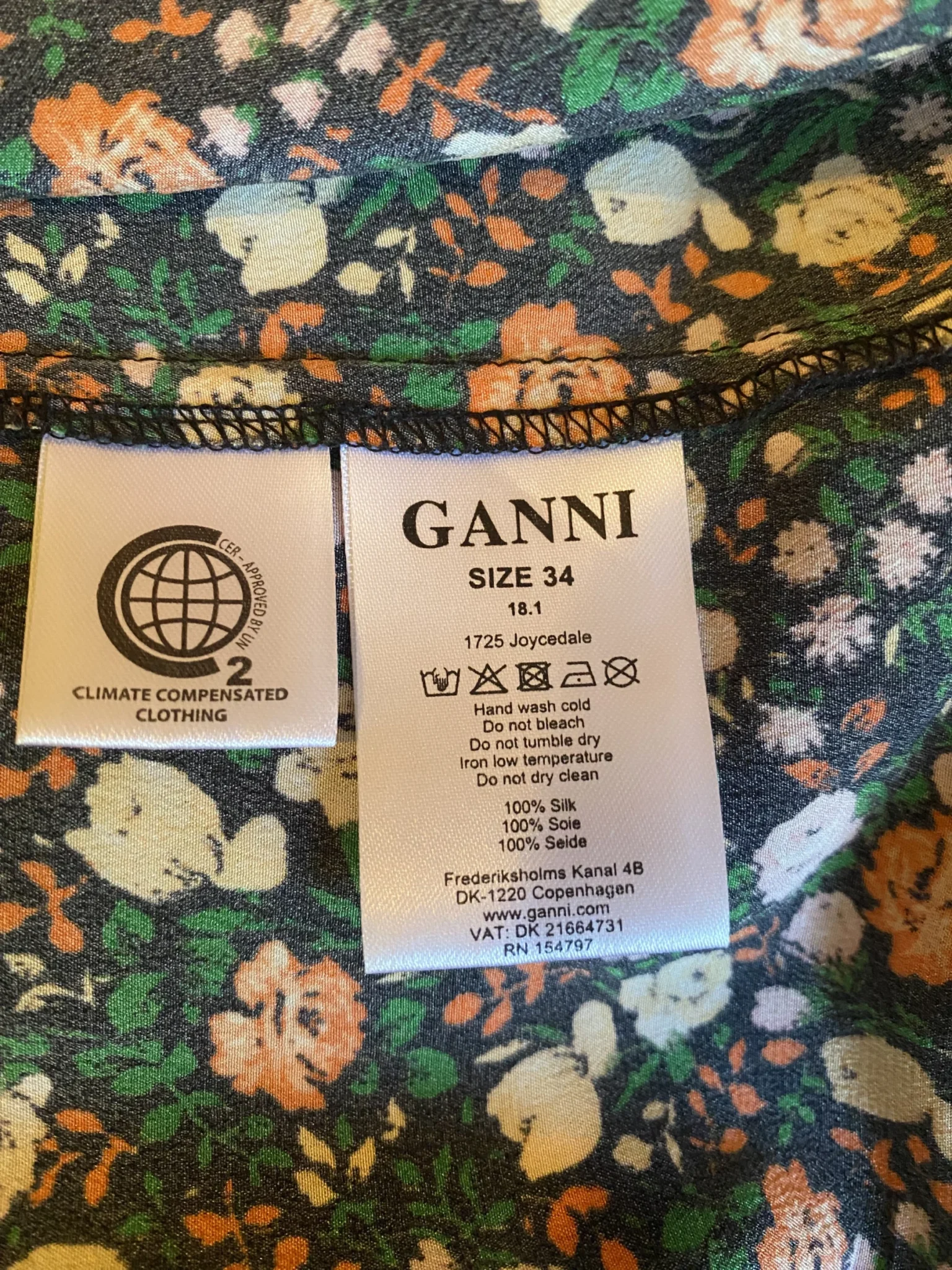 Image for Ganni silk dress