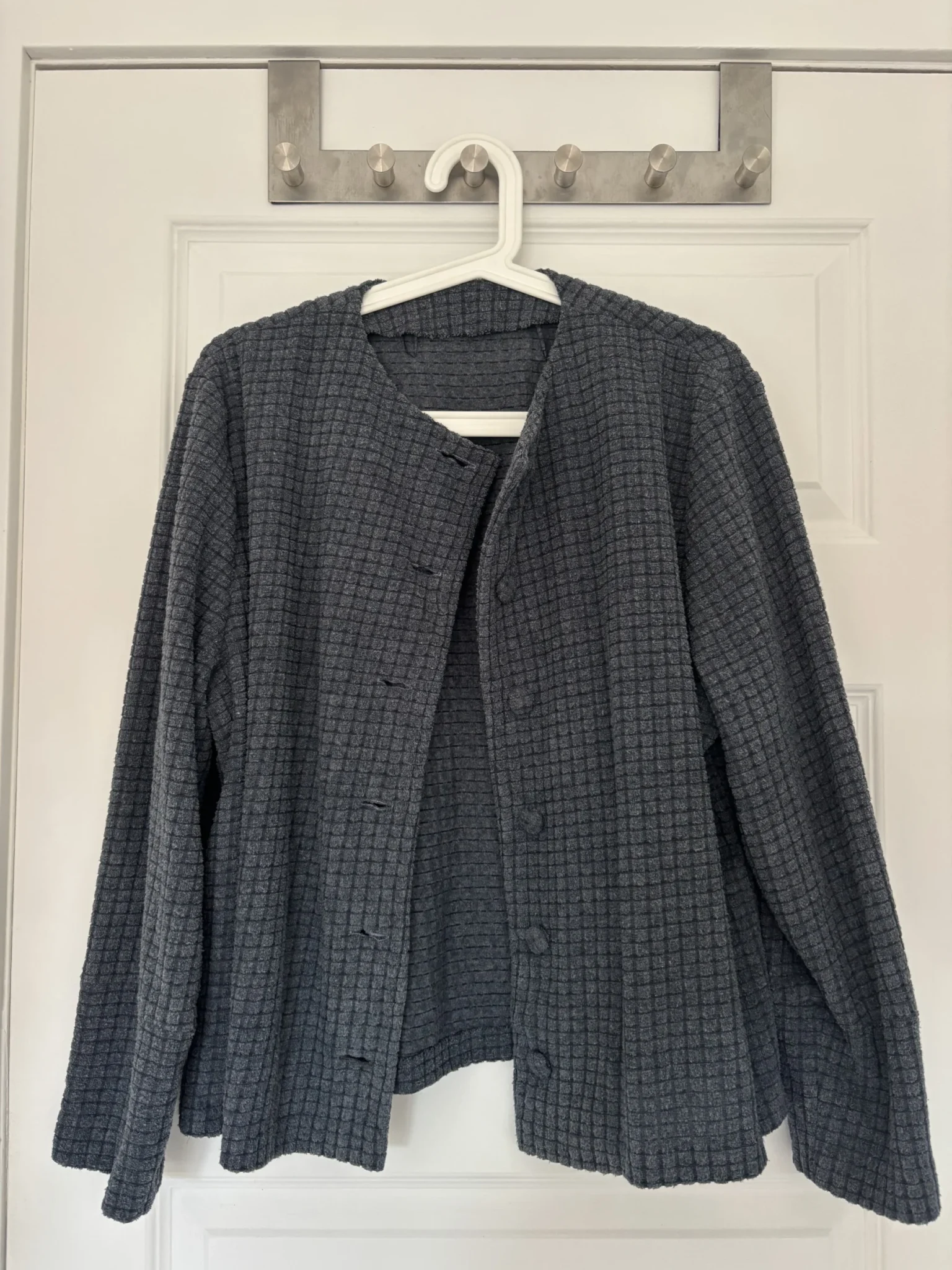 Featured image for Cardigan bleu gris