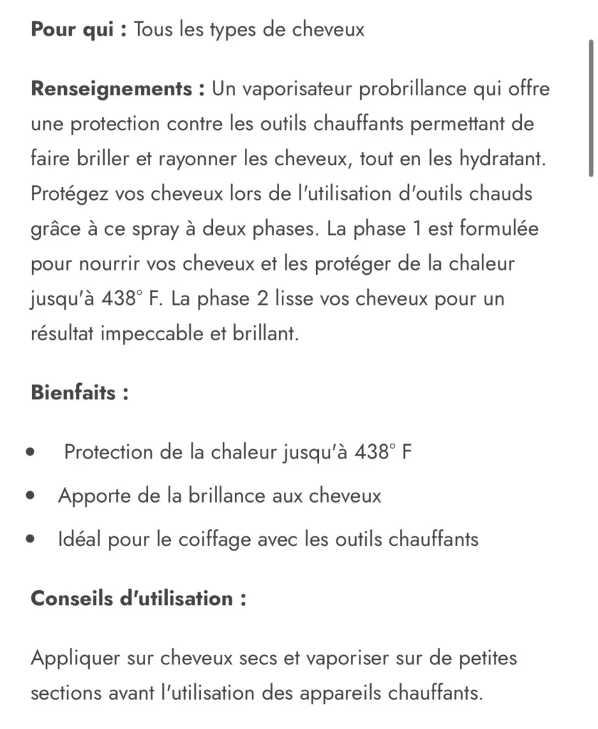 Image for Protecteur thermal cheveux