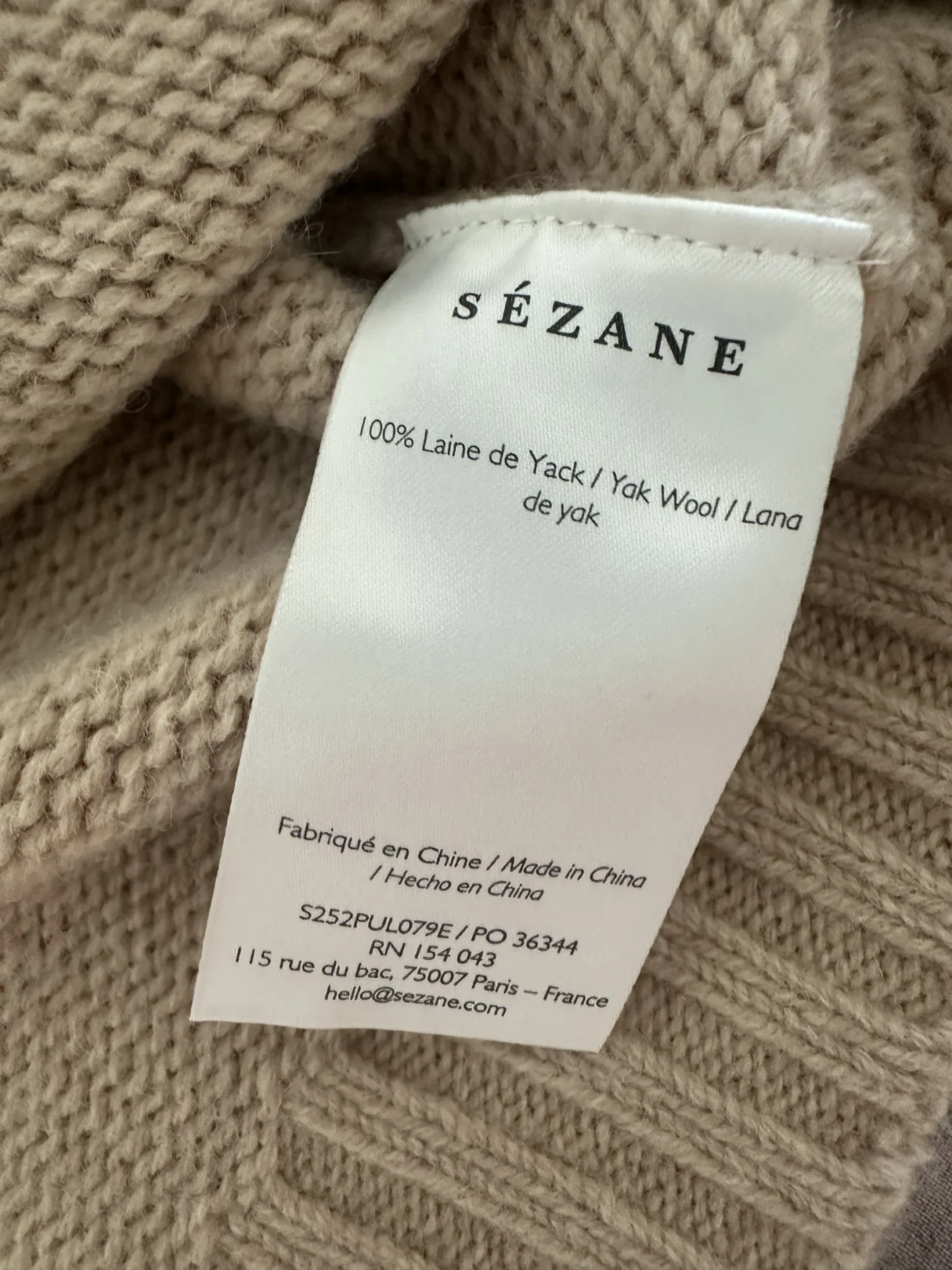 Image for Sézane Jason Jumper XXS