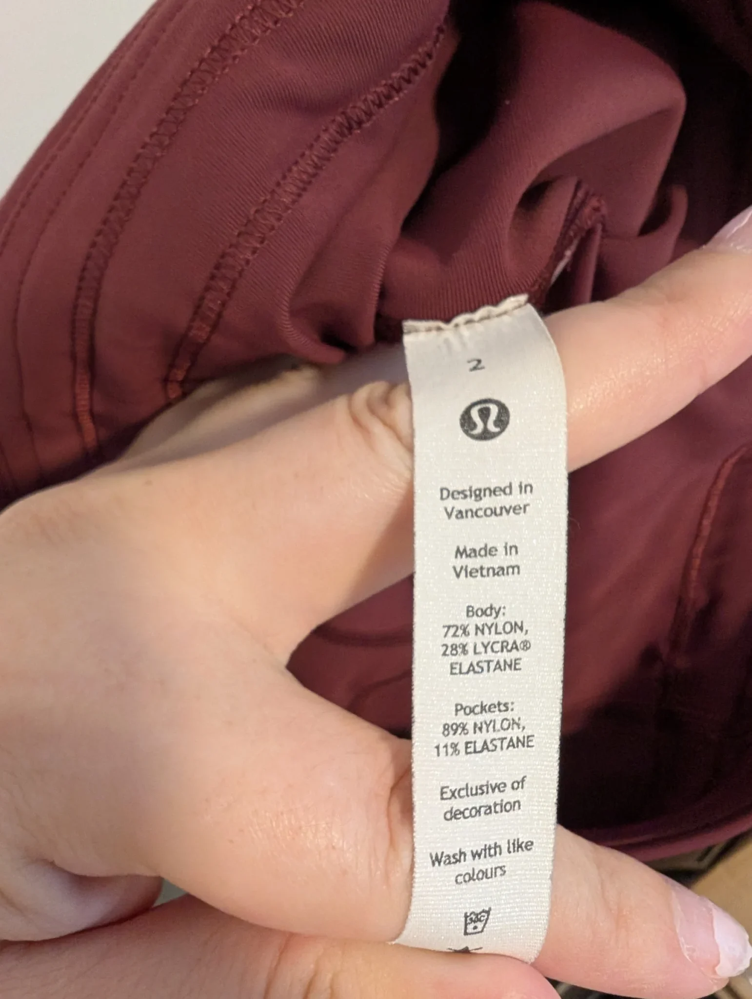 Image for Lululemon/Legging Power Thru Sz 2